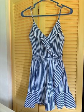 Blue & White Striped Sundress